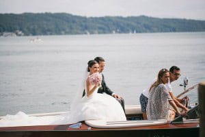 Braut Bräutigam Bootsfahrt Starnberger-See