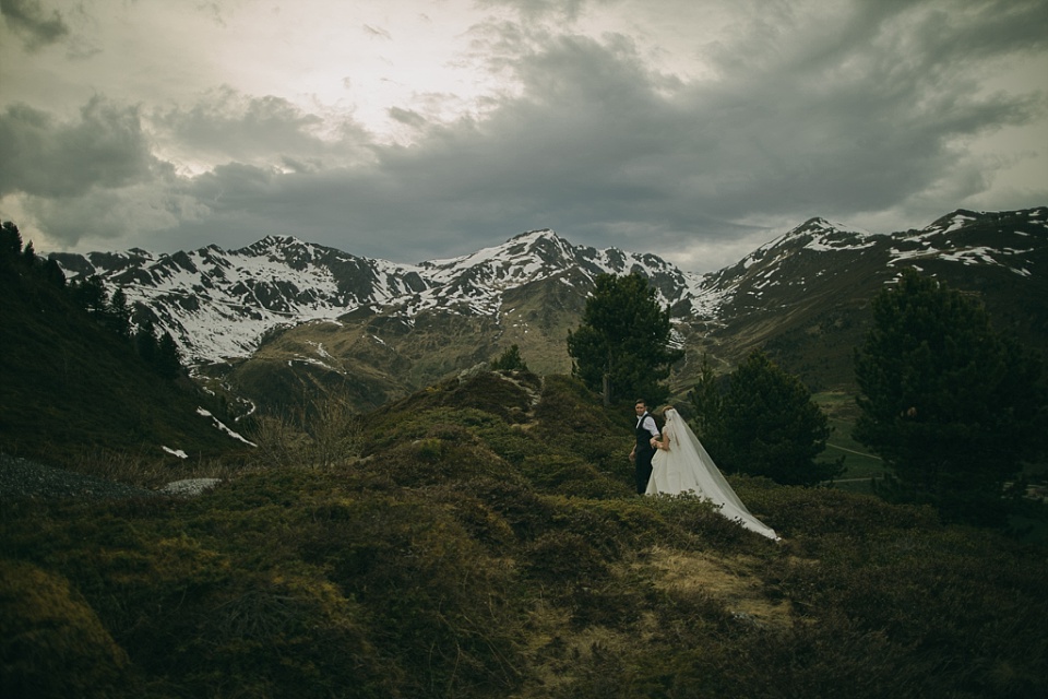 Hochzeitsfotos am Berg