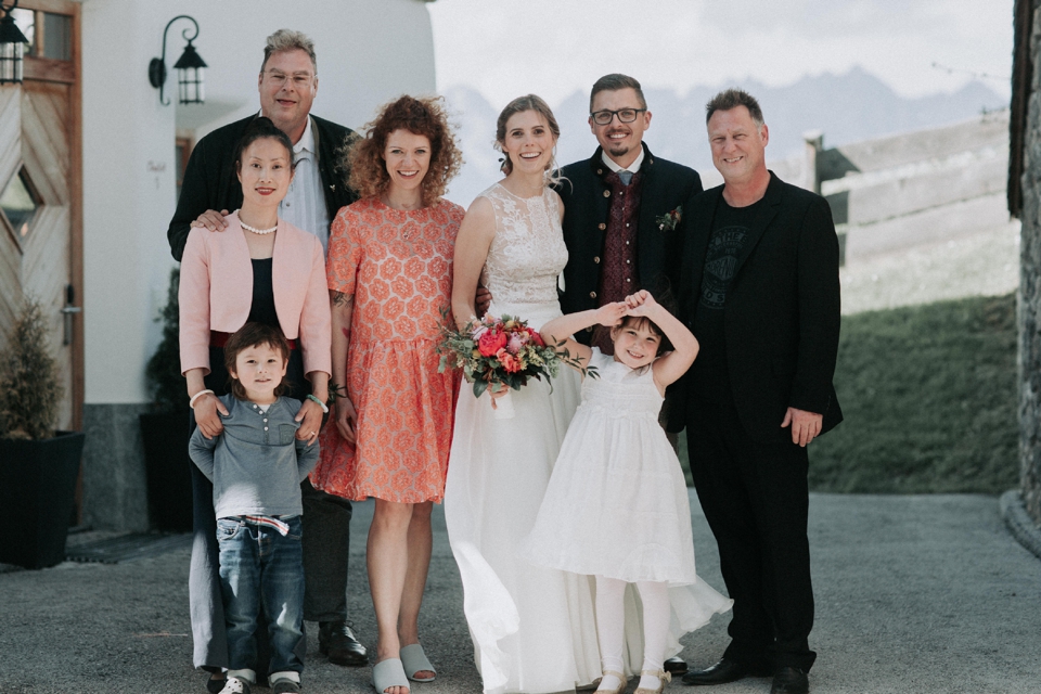 Familienfotos auf Hochzeiten
