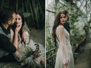 Romantisches Paarshooting im Pflanzenhaus in Tirol.