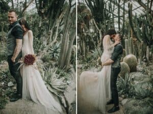 Hochzeit, Regen, Botanischer Garten